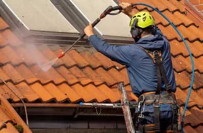 Démoussage et hydrofuge de toiture à Mecquignies